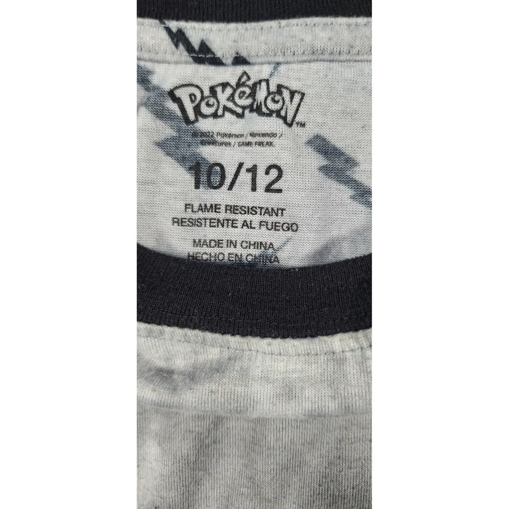 Pokemon Pikachu Pajama Set‎ Boys Size 10/12